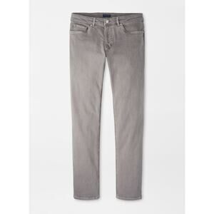Peter Millar 42x32 Crown Crafted Fairfield Garment Dyed Denim Oslo Grey $218